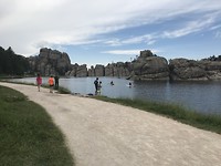 Sylvan Lake, hoog in de bergen