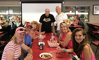 Vlnr: me, Troy, Rosie, Victor, René, Danielle, Dilan
