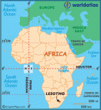 Waar ligt Lesotho?