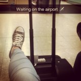 Waiting on the airport