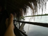 Chillen aan de rivier, Kampot
