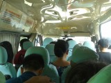 In de bus