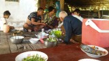 lunch met de locals
