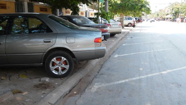 Handig, die parkeervakken