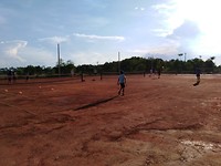 de nieuwe tennisbanen