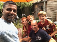 483 bijzonder bezoek van een vriend uit India die we uit Costa Rica kennen