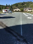 Camperplaats naast Intermarche in Chambon sur Voueize