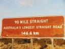 90 mile straight in de Nullarbor Plain