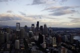 donwtown Seattle vanop de Space Needle