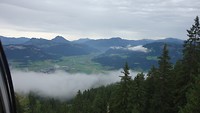 mist in het dal van st. Johann