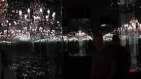 Binnen in het swarovski museum