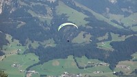 Start van het paragliden