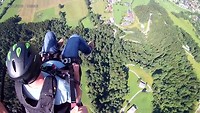 Paragliden vanuit de lucht.