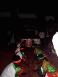 Afrikaanse dansers op het bal