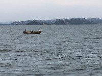 Vissers op het meer