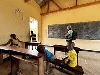 Terug naar school - op het bord verschil tussen slagader en ader