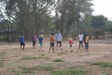 samen voetballen