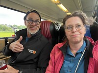 Net op tijd in de trein