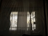 Ochtendgloren vanuit ons bed