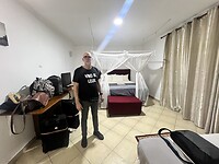 Onze hotelkamer