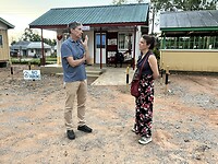 Erik met Heleen in gesprek