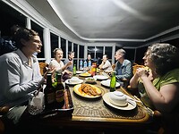 Afscheids etentje bij vis restaurant