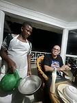 Handen wassen voor het eten
