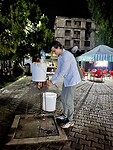 Bij de ingang van het restaurant kun je ook handen wassen