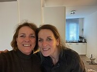 Lekker lunchen bij Patrice!! We hebben elkaar echt gemist!!!