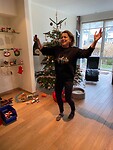 Geen feestje zonder een dansje……. Na de fiets’tocht’!!!!