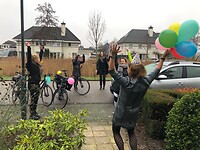 Verrast door de fietsvriendinnen club!!!!!