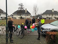 “Kom Len, omkleden en ook op de fiets….”