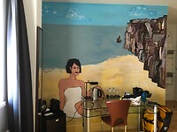 Interieur van onze kamer in het Designhotel