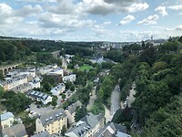 Uitzicht vanaf de stad boven