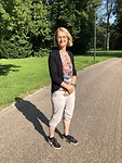 Vrouw in het park