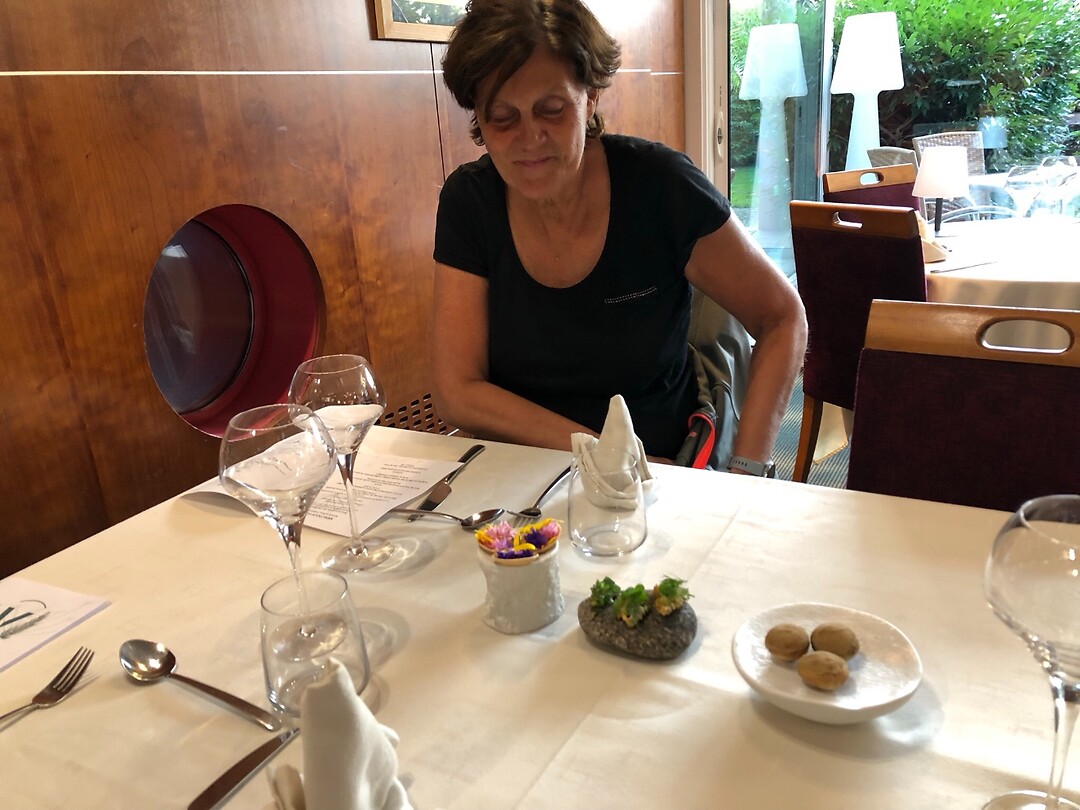 Een bijzonder vooraf voorafje in het verrassende restaurant in Vincey