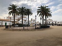 Het hoofdplein in El Rocío