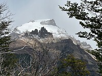 Gletscher van Cerro solo is mooi zichtbaar