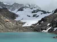 Fitz Roy Gletscher en Lago de los Tres