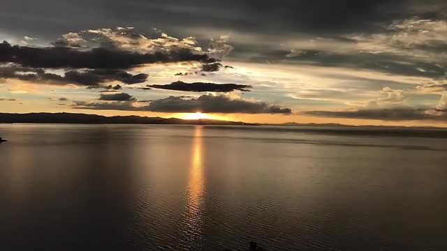 Bolivia zonsondergang
