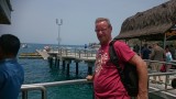 sengigi,  wachten op de boot naar Bali