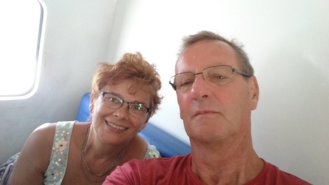 kapsel windhoos op de boot naar Bali
