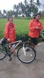 Leuke fietstocht maar wel kletsnat