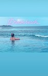Kiki in de infinity pool bij dream beach