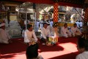 Tempel ceremonie aan het strand van Kuta.