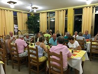 Welkomstmaaltijd op de camping