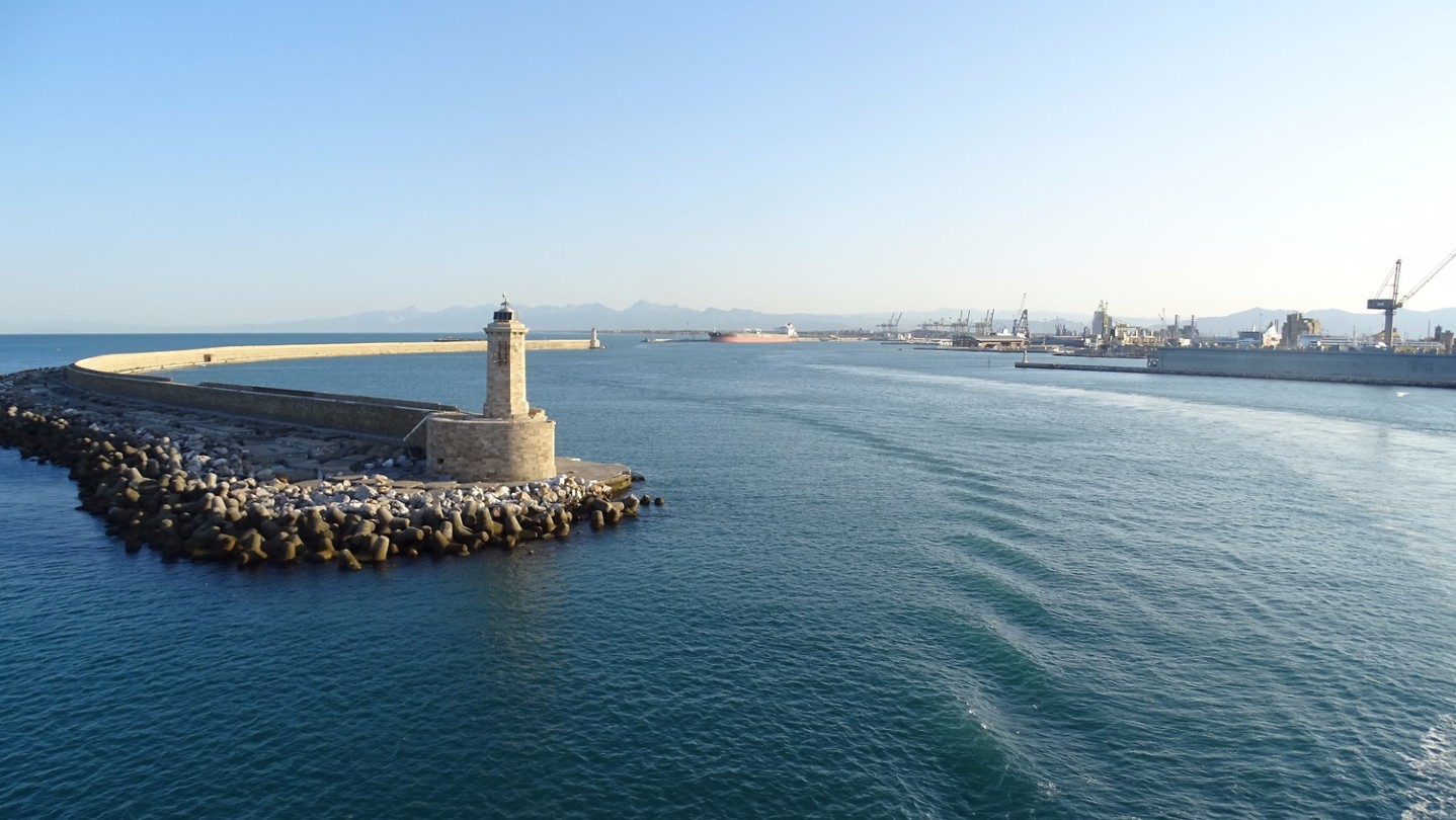 We waren weg uit de haven van Livorno