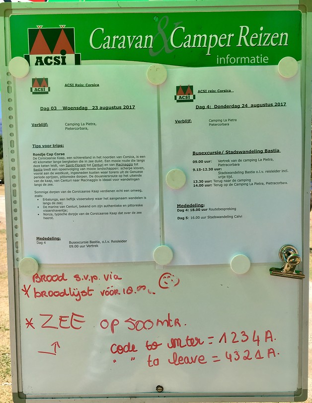 ACSI mededelingenbord