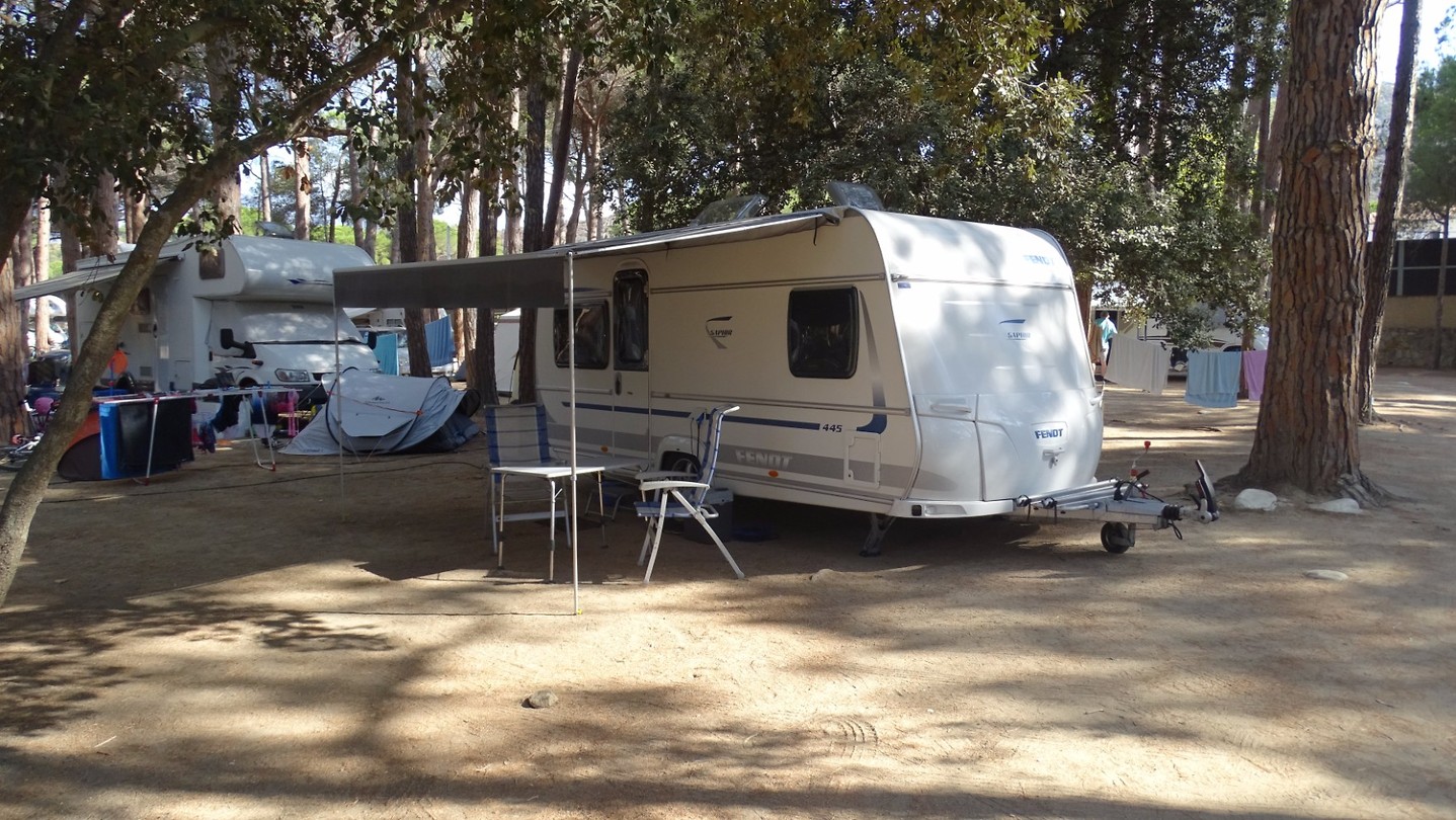 Onze plek op Camping La Pinède in Calvi