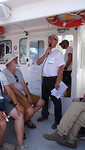 Reisleider Benno in functie